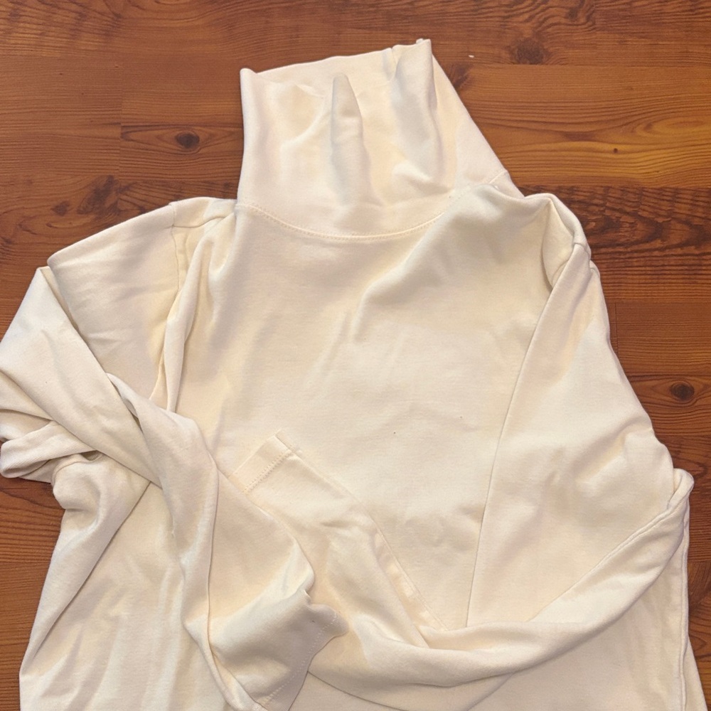 Cream Turtleneck Sweater